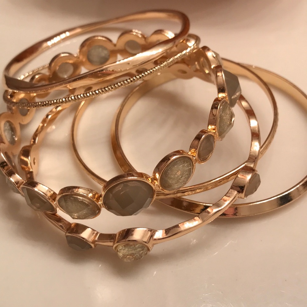 6 bangle bracelet set
